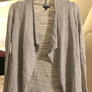 Xs Express silver asymmetrical sweater